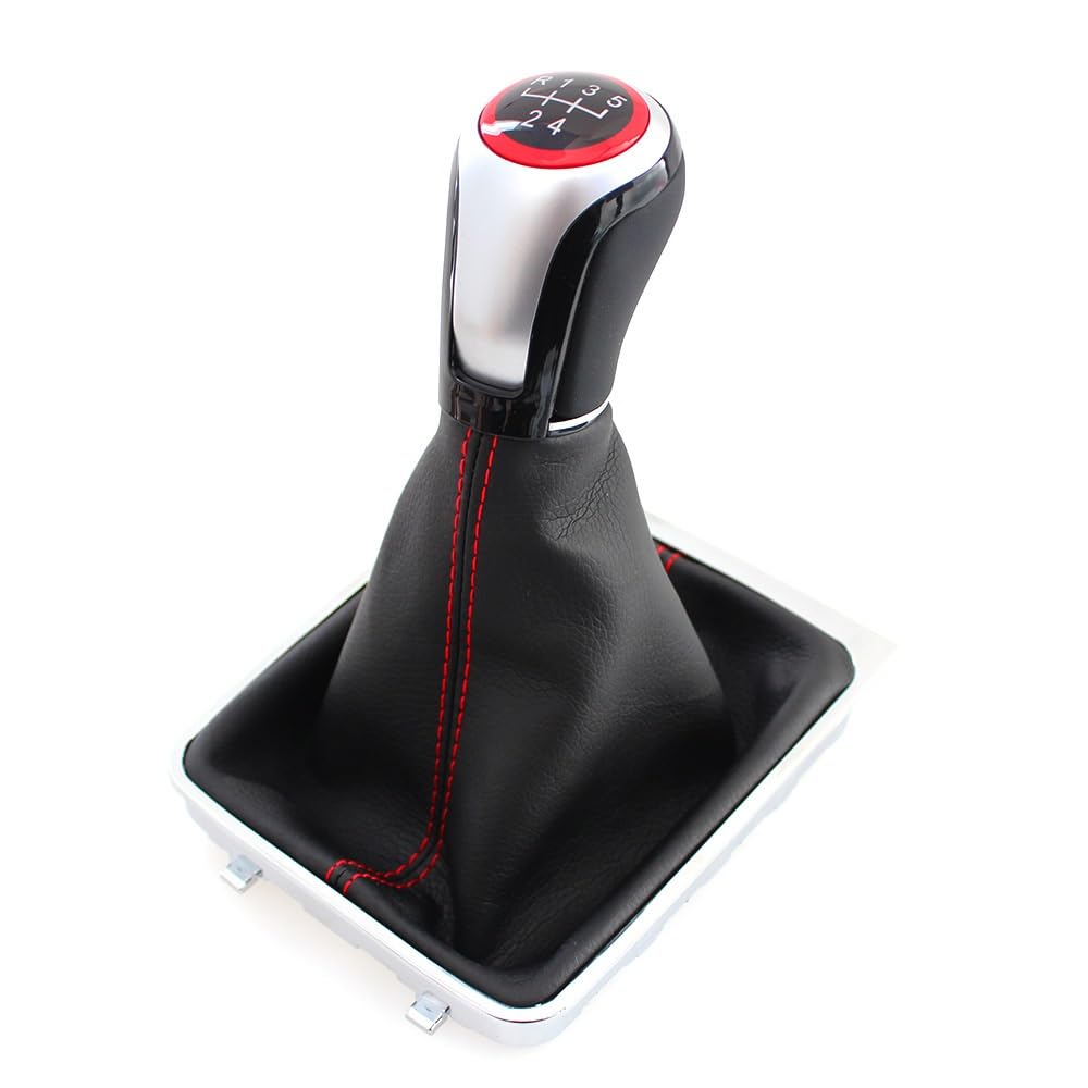 Zyincen Black Speed Gear Shift Knob For Vw For Passat B6 2005-2011 5 Speed Manual Gear Shift Knob Shifter Lever Head Replace