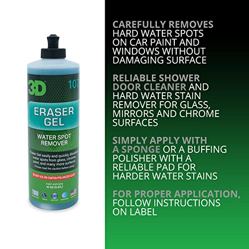 3D 107OZ16 Eraser Gel Hard Water Spot Remover thumb #1