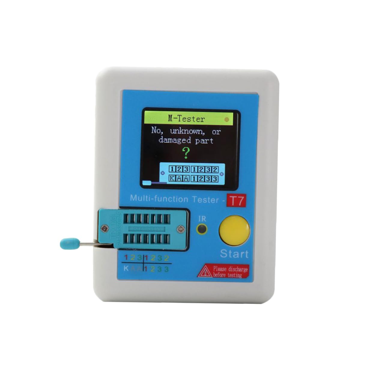1pezzi Tester Induttanza Colori Misuratore e Capacità Per Componenti Elettronici Multi-