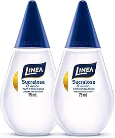 Linea Kit 2 Adoçantes Sucralose 75ml - 2º unidade com 50%