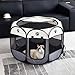 ZOYDP Welpenauslauf Faltbar, 73 x 73 x 43cm Welpenlaufstall für Drinnen, Laufstall Hund Pop-Up, Hundelaufstall für Wohnung, Hundeauslauf für Innen Hasen Katzen, Indoor/Outdoor Reisen Camping