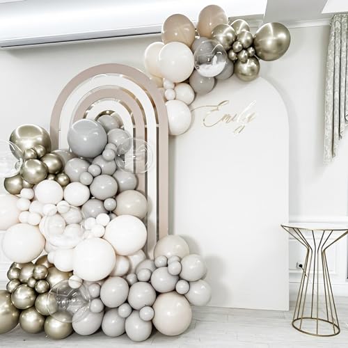 Image of Voircoloria Gray Balloons, 66pack 12inch Grey Latex Party Balloons for Graduation, Wedding, Birthday, Gender Reveal, Baby Shower, Bridal Shower, Anniversary Party Decorations