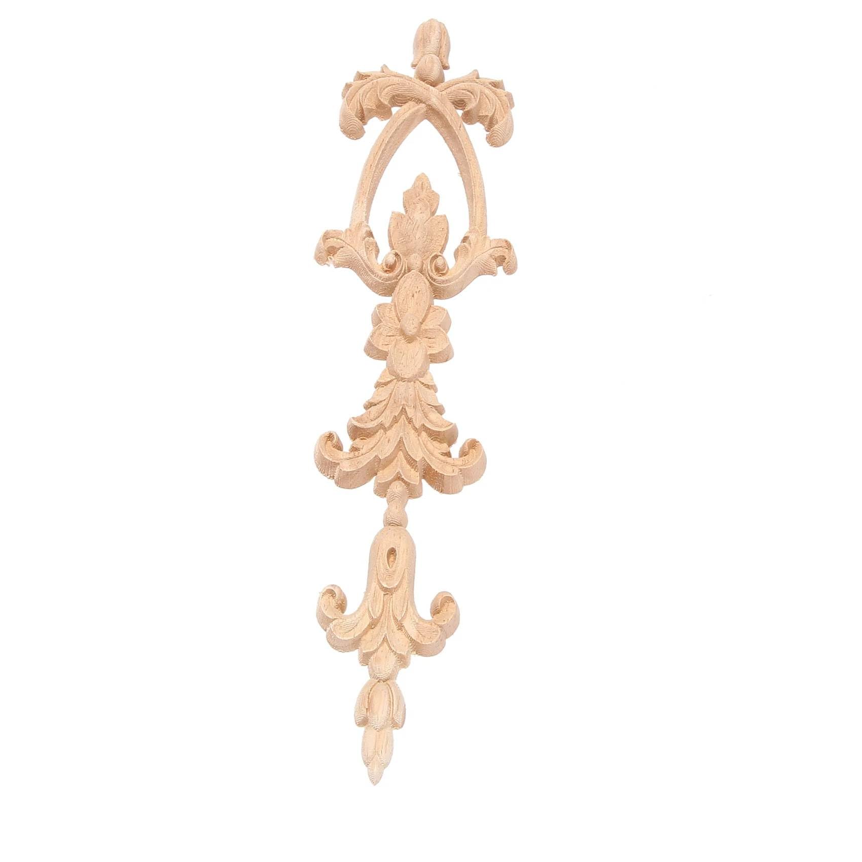 SHIPLORD® Exquisite Rubber Wood Carved Appliqu‚àö¬©: Vintage Furniture Craft Decor for DIY Projects & Home Renovation-image-0