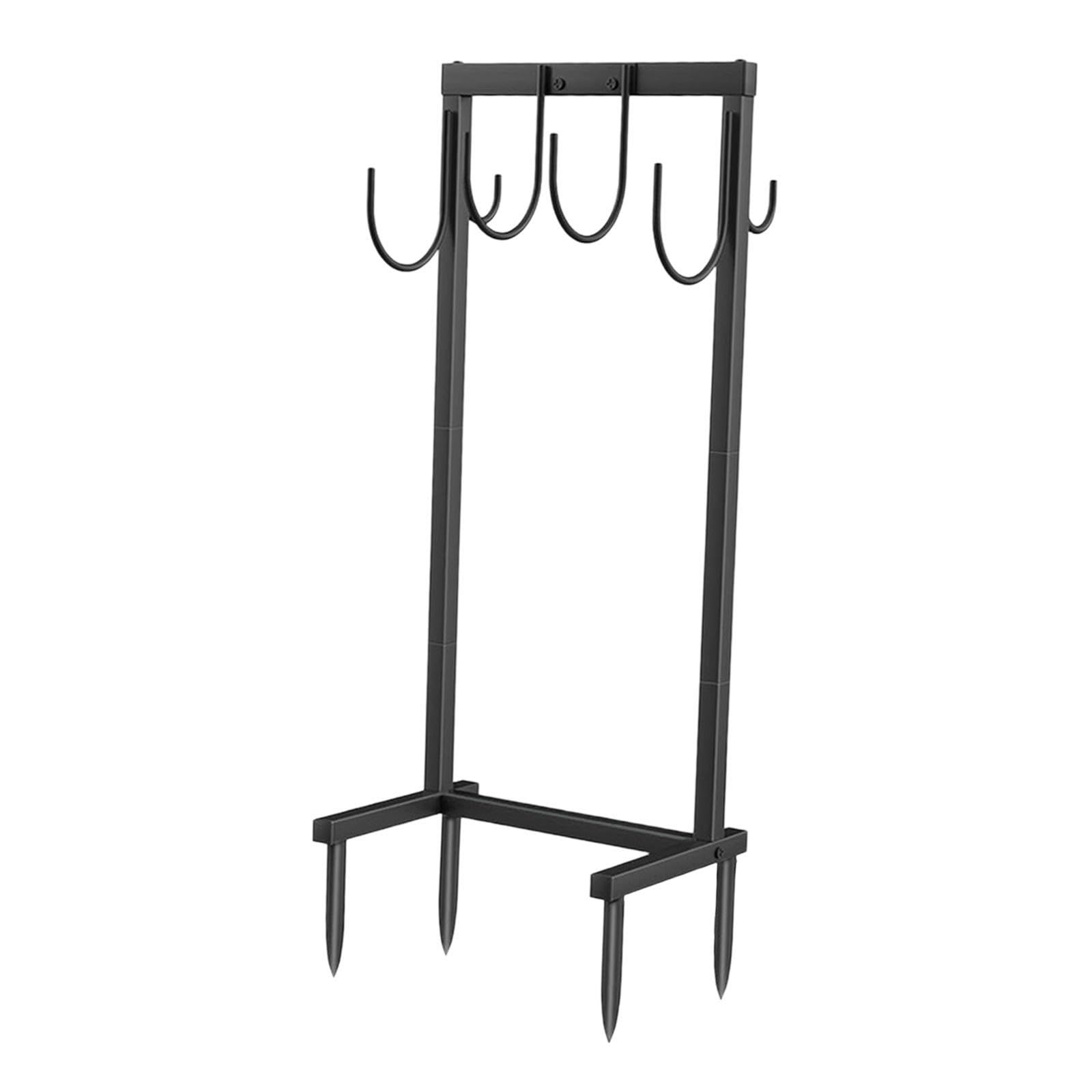 Support d'organisateur de tuyau debout robuste Solution de stockage pratique pour le support stockage dévidoir tuyau est destiné Pour aux outils jardinage dévidoir jardin, Noir,
