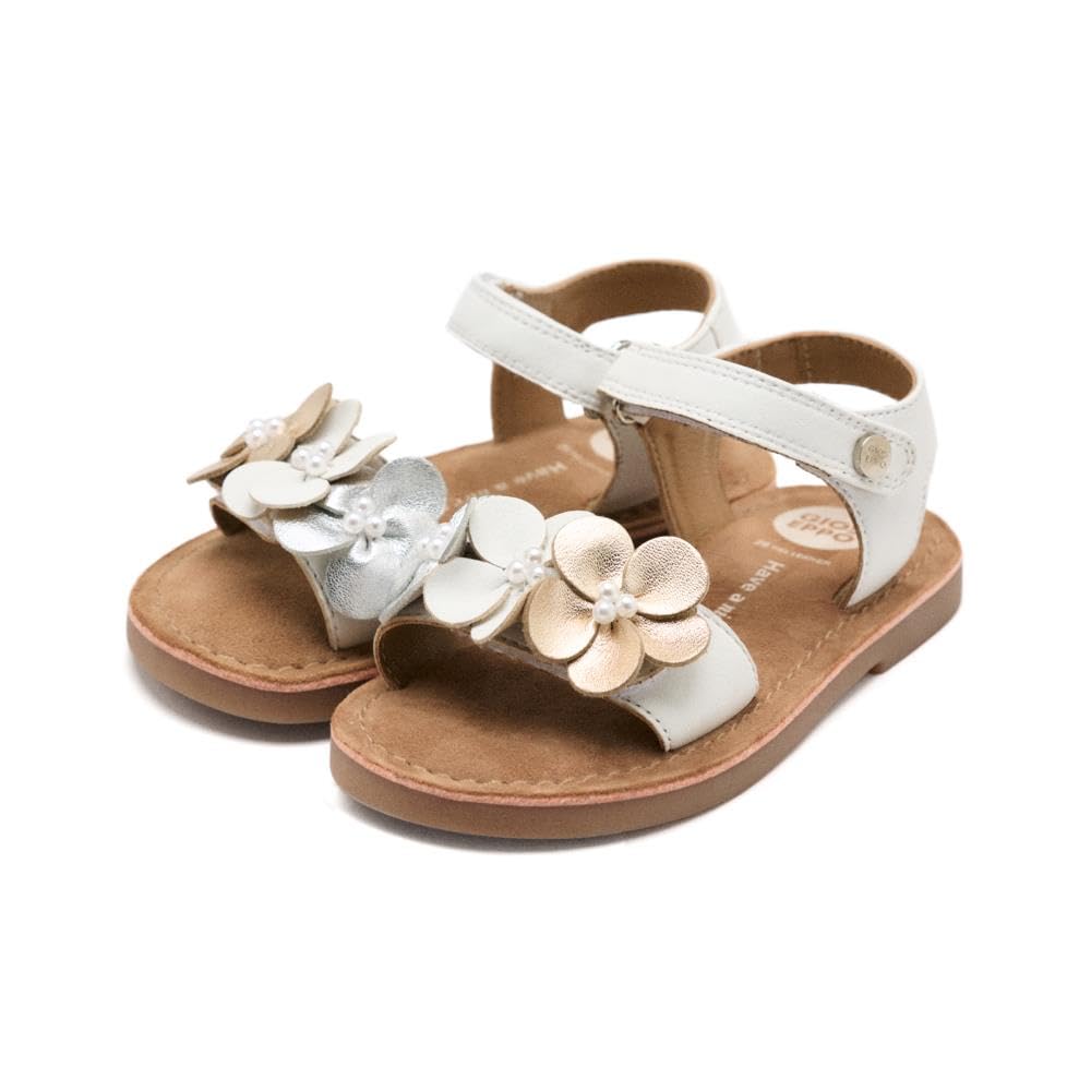 GIOSEPPO Peeksville Girls Flat Sandals, white, 11.5 UK Child