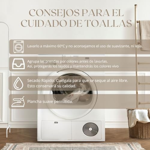 Juego de toallas de baño de 600 g/m² BOHEME de algodón absorbente 6