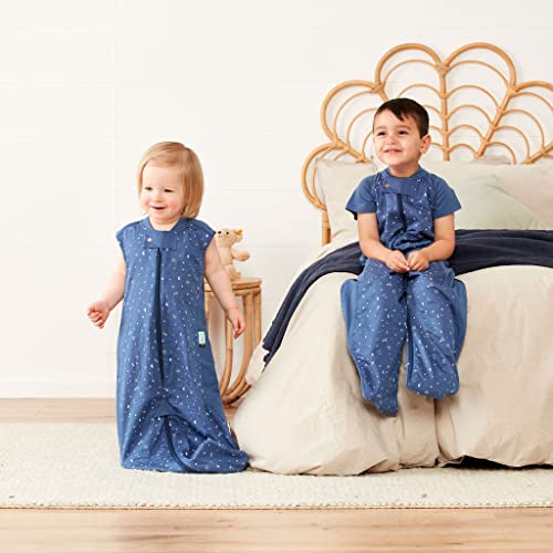 Image of ergoPouch Sleep Suit Bag 0.3 TOG - Baby Sleep Sack & Wearable Blanket, 2-in-1 Convertible Sack to Suit with Legs for Safe Movement, Regulates Temperature Overnight, Unisex (8-24 Months, Night Sky)