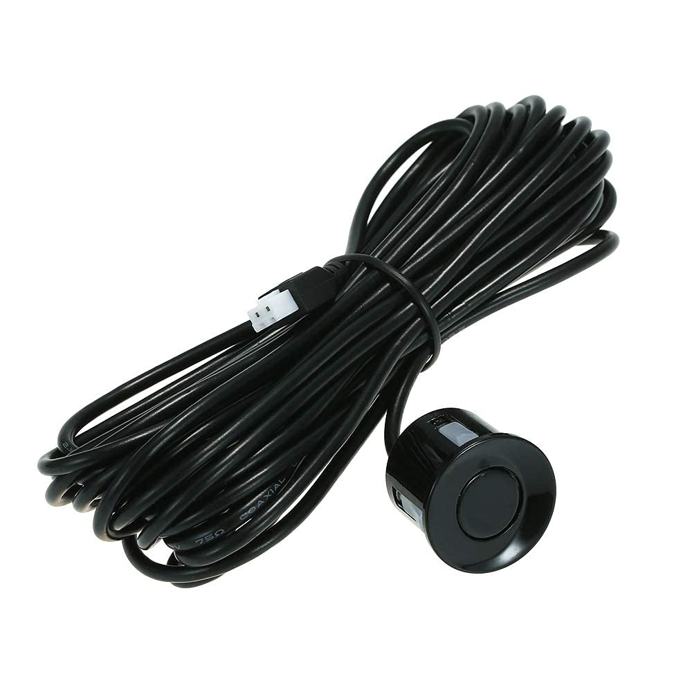 Riloer Kit de Sistema de Detección de Radar de Marcha Atrás para Coche, Pantalla LCD Digital + 6 Sensores de Marcha Atrás de Visión Trasera + Caja de Control Digital, con Mensaje de Alarma