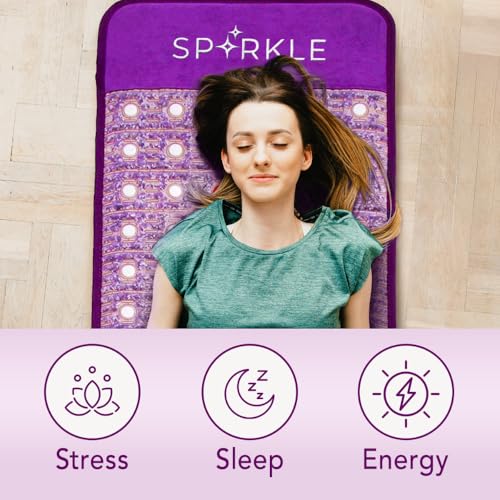 Image of Biomat Infrared Mat | Crystal Mat for Therapy | Infrared Heating Mat | Red Light Therapy for Body | Hot Gemstone Therapy | Promotes for Muscle & Back Pain Relief | Sparkle Mat (Mini Size)