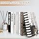 Exquilnova 7 Stück Bücher Deko, Faltbare Deko Bücher Set Aesthetic Dekoratives Buch, Display Buch Schwarz und Weiß Regal Dekor für Heimdekor, Couchtisch, Büro, Coffee Table, Keine Seiten