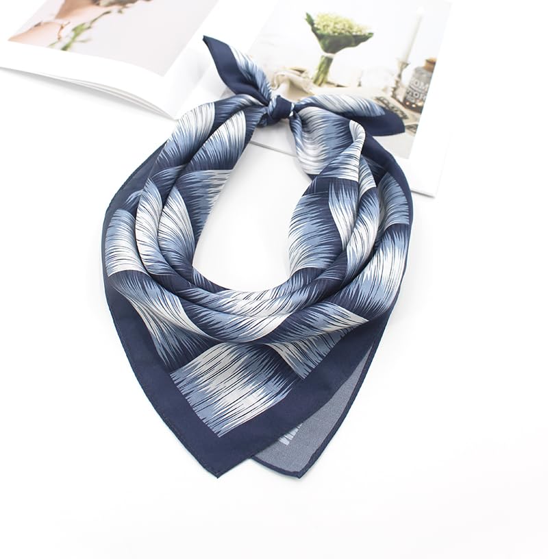 Image of 100% Mulberry Silk Scarf -21 inch Square Neckerchief with Gift Packed