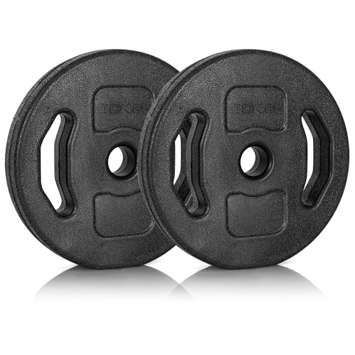 Ultrasport Set Juego de Discos de Pesas, 20 kg, Hantelscheiben, Schwarz, Negro