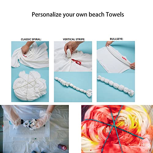 Dielianyi Turkish Beach Towels For Tie-Dye Sand Free Oversized Tie Dye Party 71X39 Lightweight Beach Blanke For Bath Towel Travel Towels With Tie Dye Thread #TOP1