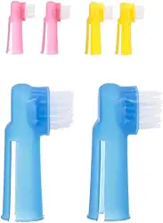 PET Escova Dental Para Cães E Gatos Kit Com 2 Unidades Cores Sortidas