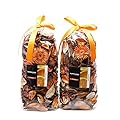 Qingbei Rina Gifts Orange Fresh Potpourri Bag Home Fragrance Perfume Sachet of Petal,Bowl and Vase Decorative Filler,2 Bags, 240g, Suitable for Filling a 83 Fluid-Oz Bowl (Orange)