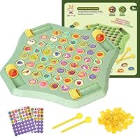 54PCS Flip Chess Memory Game – Fruit Flip Matching Chess Board Game, Educational Desktop Puzzle Toy for Kindergarten, Family, Parties & Travel