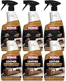 Weiman Leather Cleaner &amp; Conditioner - 22 fl. oz. [6 Pack] Restores Leather Surfaces - UV Protectants Help Prevent Cracking or Fading of Leather Couches, Car Seats, Shoes, Purses