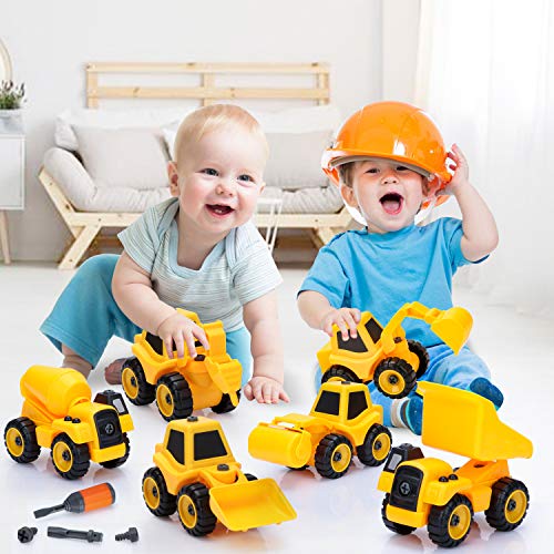 Take Apart Toys Construction Truck Take Apart Toy for Boys- Gift Toys for Boys 3,4,5,6,7 Year Olds,Kids Stem Building Toy,Truck Toys DIY Engineering Learning Educational Toy Vehicle