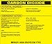 Brady 93504, Hazardous Material Label:Dot 5800.4-1987, 3 3/4" Height x 4 1/2" Width, Black on Yellow, Legend "Carbon Dioxide" (25 per Package)