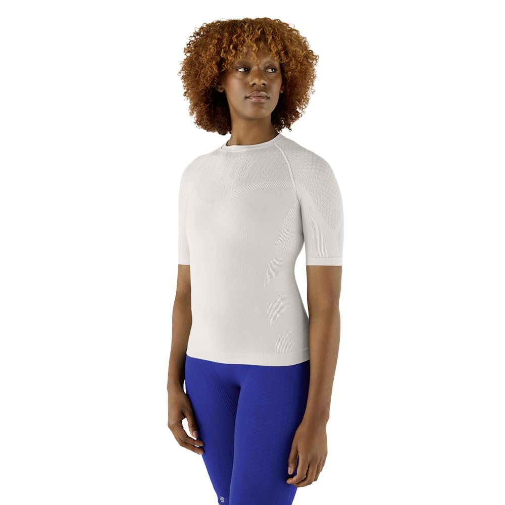 BAUERFEIND Kompressions-Shirt „Sports Compression Shirt Short Sleeve“, Kurzarm-Shirt für Damen, Für verbesserte Durchblutung der Torso- und Armmuskulatur, Polyamid/Elasthan