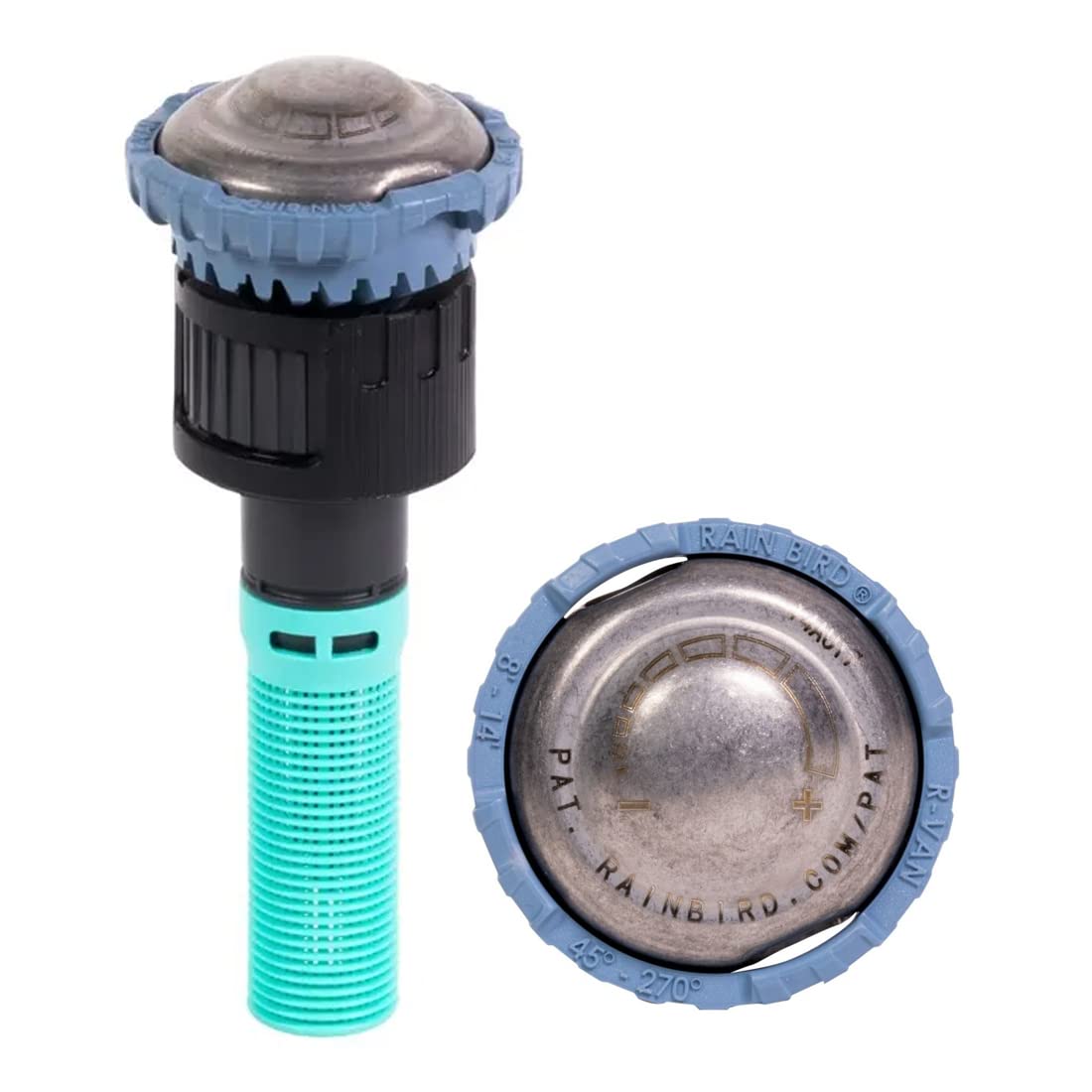 Lot de 10 buses rotatives réglables RainBird R-VAN 14 – Rain Bird Buses 45º – 270° – Cercle complet – Portée 2,4 à 4,6m – Buses pour diffuseurs/arroseur Rain Bird