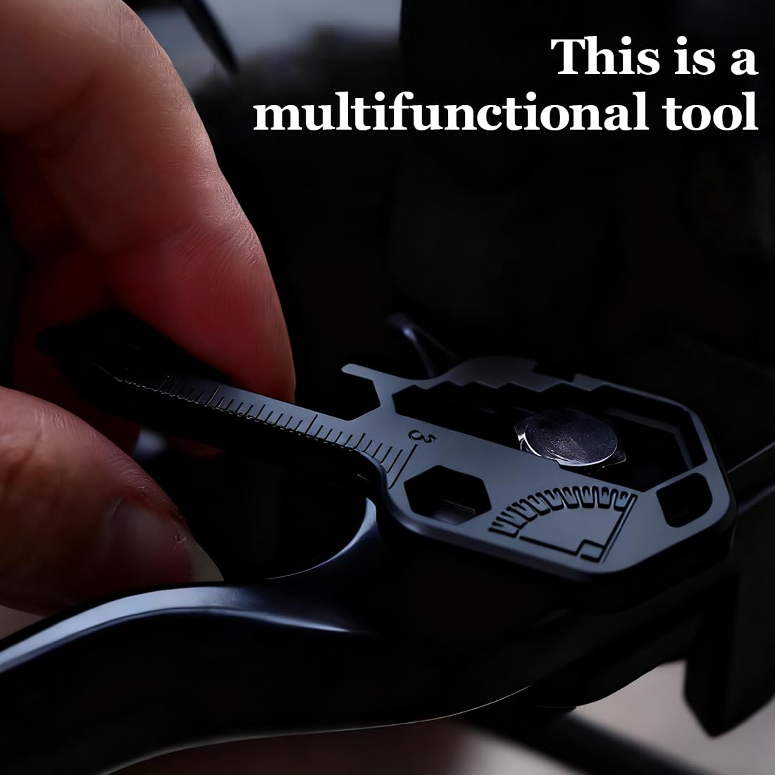 Portachiavi Multifunzione VZU Wunderkey 24 In 1 – Acciaio Inox, Utensile Compatto Per Campeggio, Ciclismo E Outdoor