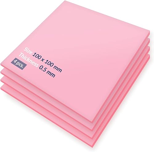 ARCTIC TP-1 (APT2012) Almohadilla térmica básica, 3.937 x 3.937 x 0.020 in (4 piezas) - Almohadilla térmica, excelente conducción térmica, relleno