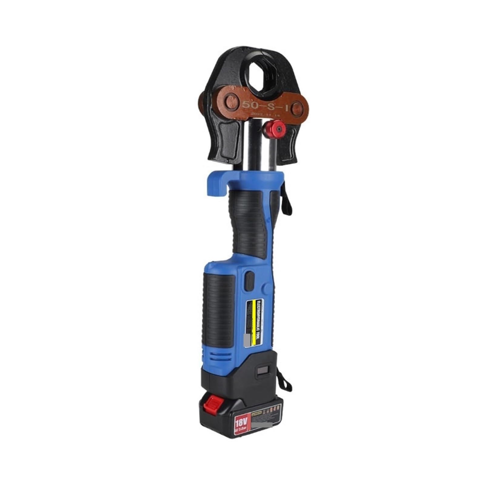 Hydraulic Crimping Tool, Recharable Hydraulic Pliers Electric Pipe Plier Wrench Stainless Steel Clamp Tool