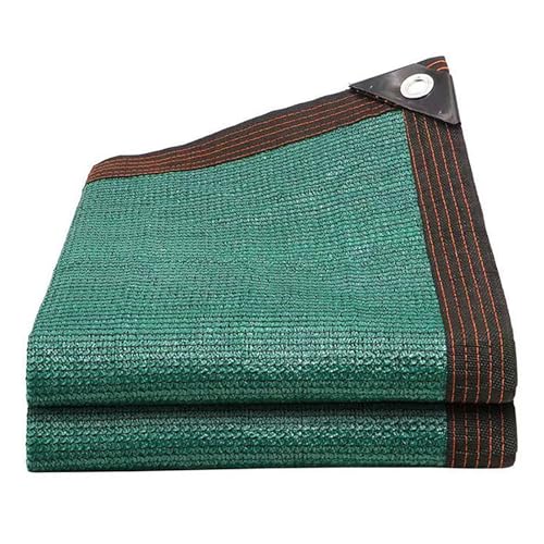 Verde Malla de Sombreo con Ojales, 80% Red de Sombra Exterior Transpirable, Protector Solar y Resistente a los Rayos UV para Jardín Pérgola Invernadero Balcón Terraza, 3x4m 4x5m 5x6m