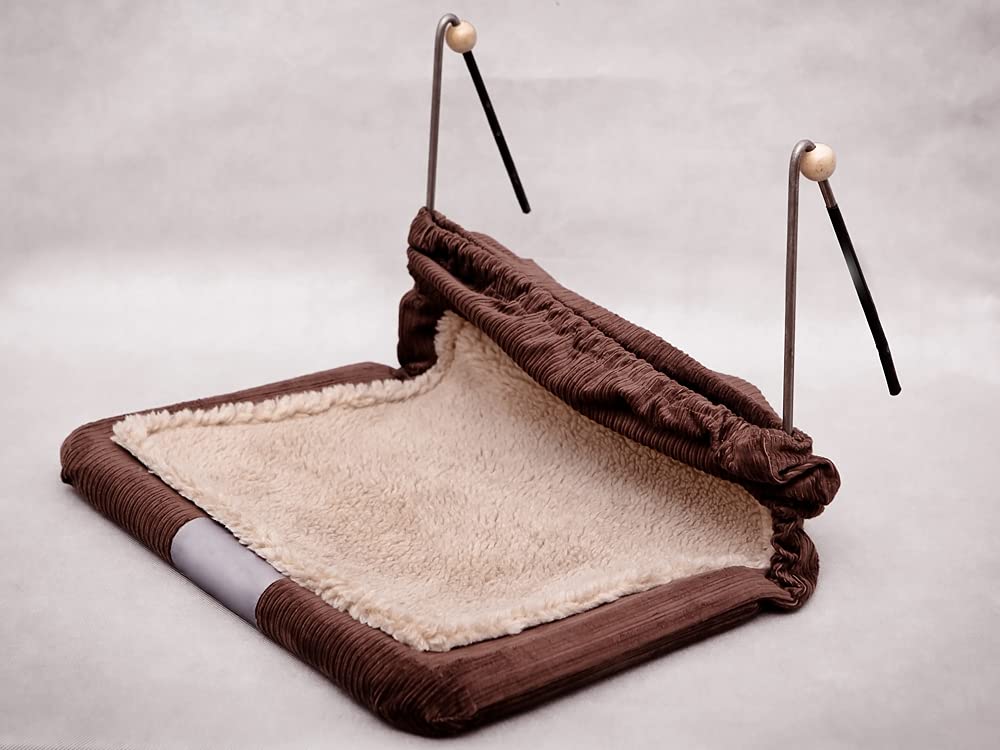PillowPrim Katzenhängematte Katzensofa Liegen Katzenkissen Sofa Katzenkorb Bett Katzencouch Tierbett Weich Haustierbett Katzenliegen Dreieckiger Verschluss cm