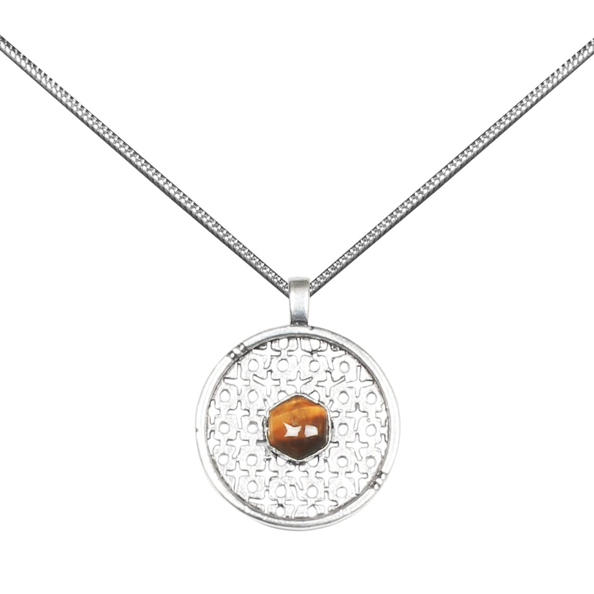 Tiger eye pendant, Silver plated Pendants, handmade pendants. unisex pendant, Healing pendant, reiki pendant