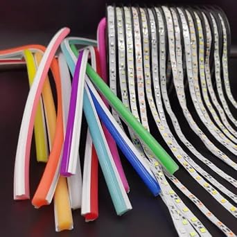 Separated Neon Flex Gen2 LED Flex Light Strip, 32ft 6mm/ 0.25 Bendable Silicone Diffuser Cover with, for Custom LED Neon Style Signs Purple
