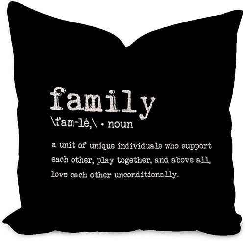 Miniatura 3 de Rebbygena Family Funny Throw Pillow Covers 22x22in Family Farmhouse Christmas Pillow Case Cotton Linen for Couch Sofa Home Decor