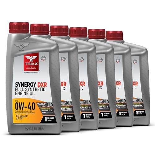 TRIAX Synergy DXR 0W-40 Full Synthetic Engine Oil Compatible with