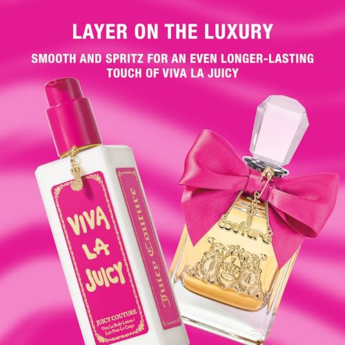 Image of Juicy Couture Viva La Juicy Body Lotion for Women, 8.6 fl oz | Viva La Juicy scented body lotion for women. Moisturizes dry skin with the fruity floral Viva La Juicy fragrance.