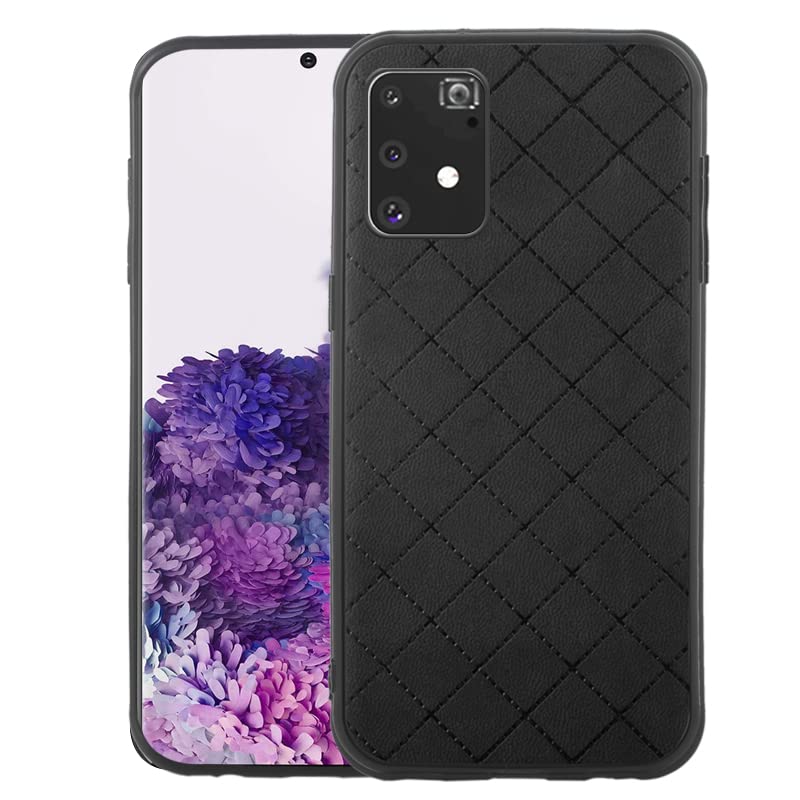 ELISORLI Compatible with Samsung Galaxy S10 Lite Case Rugged Thin Slim Cell Accessories Protection Anti-Slip Fit Rubber TPU Mobile Phone Cover for Glaxay S10lite S 10 10s Galaxies A91 Women Men Black