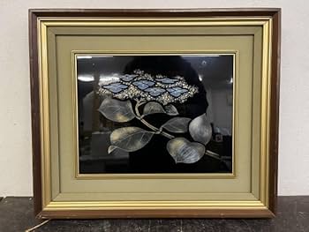 Amazon.co.jp: 真作！ 輪島塗漆額 沈金作家 小西啓介『あじさい