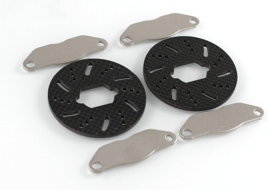 GTBRacing 1/5 RC Car LOSI 5ive - T 5T Stainless Steel Brake pad/Carbon Fiber Rotor Brake Disc (Brake Disc + Pad)