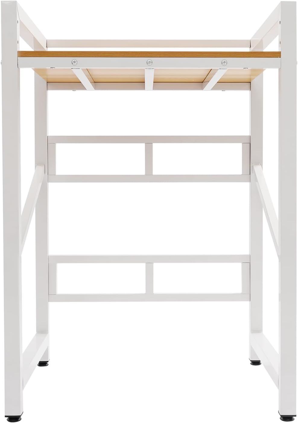 Height Adjustable Over Washer and Dryer Shelves,Heavy Duty Standing Storage Shelf Washing Machine Shelf for Bathroom Laundry Room (White)