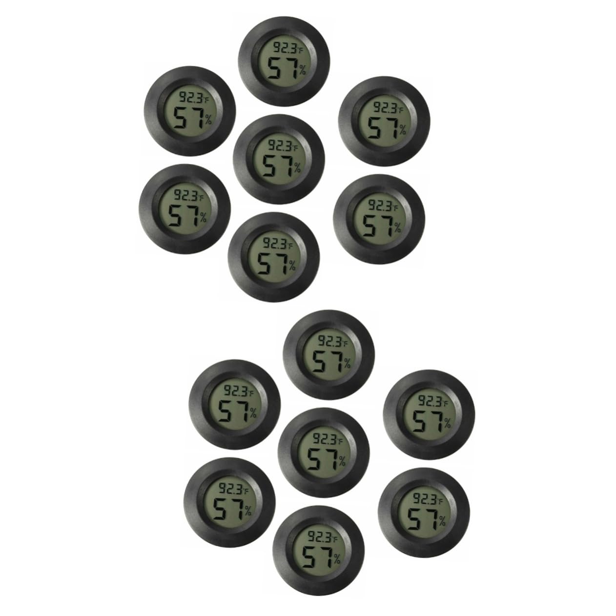 POPETPOP 2sets Humidity and Temperature Gauge for Reptiles Mini Reptile Humidifier Digital Thermometer for Terrarium and Greenhouse 7pcs*2