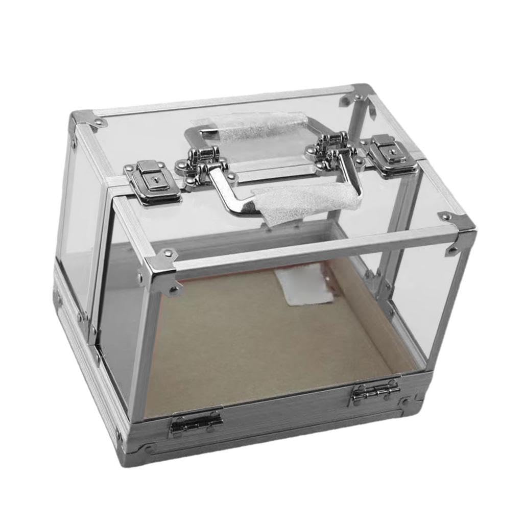 Fenteer Acryl -Chip -Hülle -Chiphalter staubdes Sportspielzubehör Clear Multifunktional 600 Chips Kapazitätsbehälter Organizer
