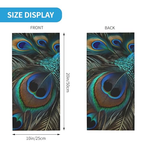 Peacock Feathers peafowl beautiful Neck Gaiter Face Cover Scarf Balaclava Bandana para Mujeres y Hombres, Máscara Gaiter para Motocicleta, Ciclismo, Esquí y Fiesta miniatura 3