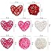 STMK 32 Pcs 2 Inch Valentine’s Day Heart Shaped & Round Rattan Balls Decorative, Wedding Wicker Balls Decorations for Valentine’s Day Decor DIY Vase Bowl Filler Wedding Decoration