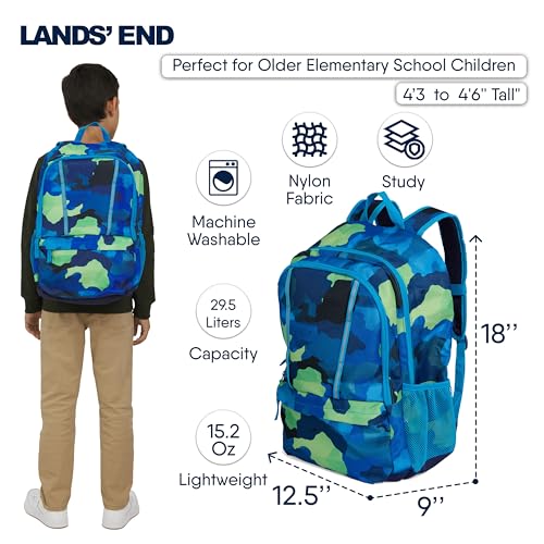 Image of Lands' End Unisex Kids Large ClassMate Lightweight Durable Elementary School Backpack, Nicci