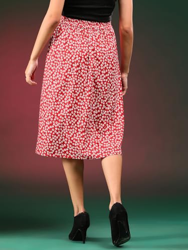 Image of KOTTY Women's Solid and Printed Skirts - A-Line || Pencil || Midi || Maxi || Knee-Length || Flared || Asymmetric Styles for Chic and Comfortable Fashion