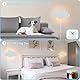 Wandleuchte mit Touch Schalter Innen Kinderzimmer Wandlampe LED 3 Farben Einstellbar Nachttischlampe Wolken Design Leselampe Wandbeleuchtung mit Stecker für Babyzimmer Schlafzimmer Wohnzimmer, Weiß