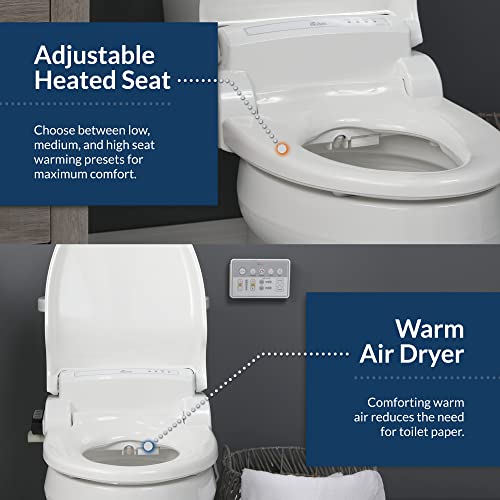 Bio Bidet BB1000 Electric Bidet Toilet Seat, Warm Water with Air Dryer