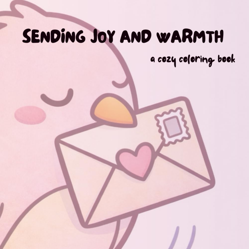 Sending Joy and Warmth: a cozy coloring book