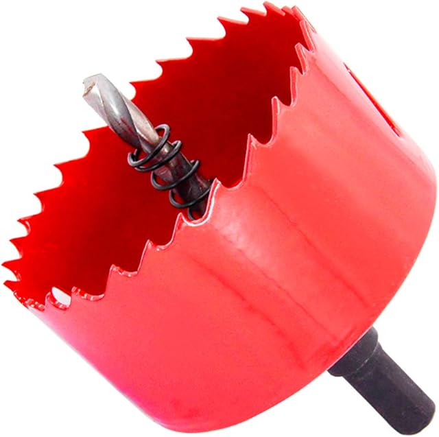 Bi-Metal Hole Saw Drill Bit HSS Hole Cutter with Arbor for Wood and Metal LAIWEI (2-15/16"(75mm))