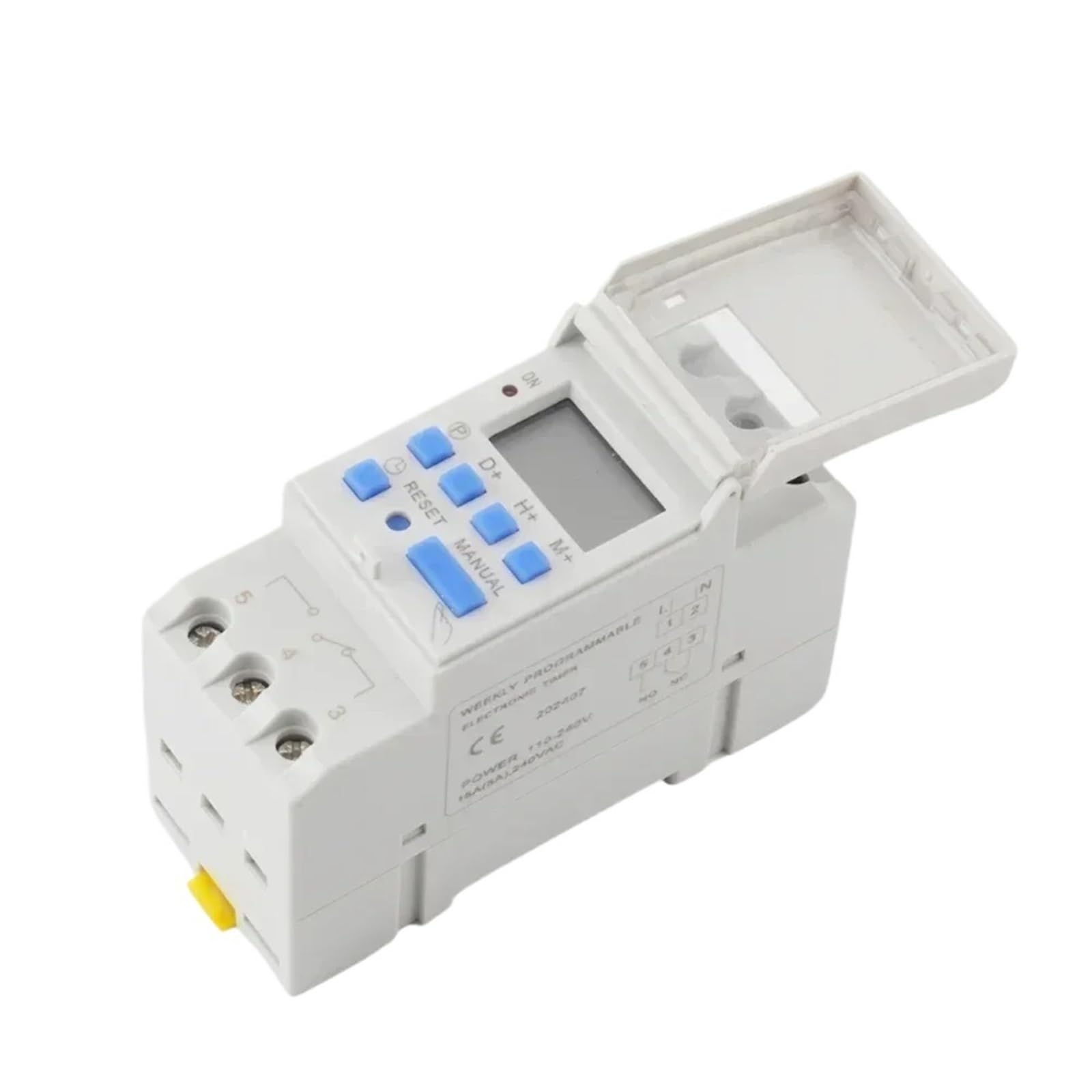 Szyna DIN THC30A THC15A Programowalny elektryczny cyfrowy przełącznik czasu Relay Weekly Day Hour Minute Control DC 12 V 24 V AC 220V (30A, 24 V AC DC)